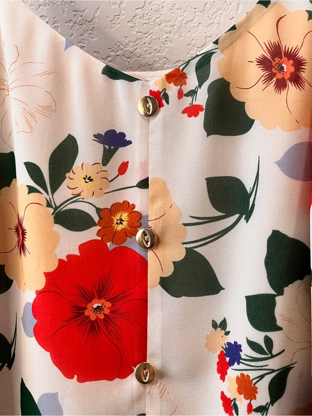 CAbi Victoria Cami Floral V-Neck Sleeveless Blouse Tank Style #5911 Size Large - Picture 8 of 14